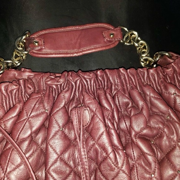 BCBGMaxazria Shoulder burgundy maroon gold stud
Bag - Picture 3 of 5